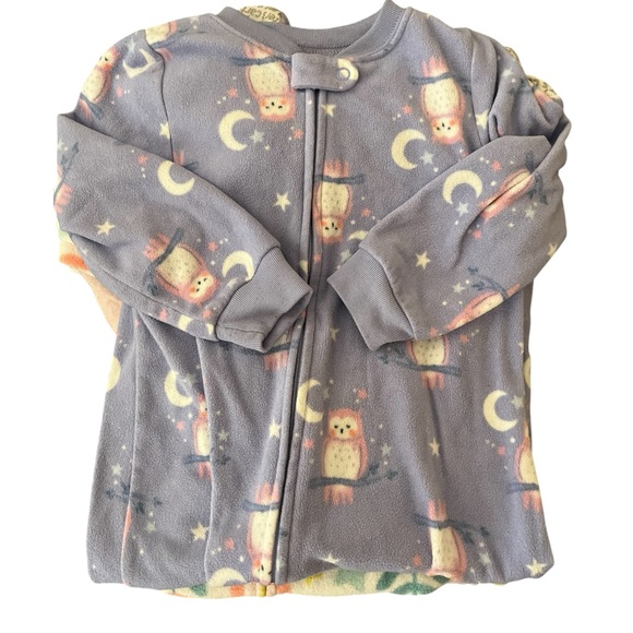 Carters Print footed fleece Pajama bundle 2T - Picture 3 of 15